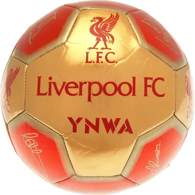Obrázek produktu pro Liverpool FC - Fotbalový míč s podpisy RD3847 (5) (červený)