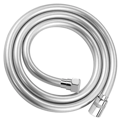 Image de Tuyau de douche flexible de 2 mètres, avec protection anti-torsion, raccordement G1/2", en plastique