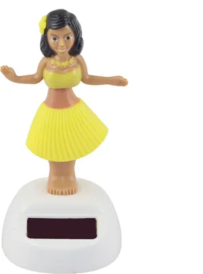 Produktbild von Wackelfigur Solar - Hula Girl - gelb