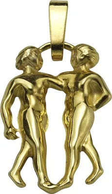Produktbild von V Anhänger Sternzeichen Zwillinge 585/- Gold 1,8cm gelb 371340627-1-003