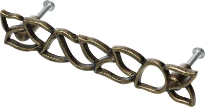1 Möbelgriff Schubladengriff Türgriff Messing 12,4 cm