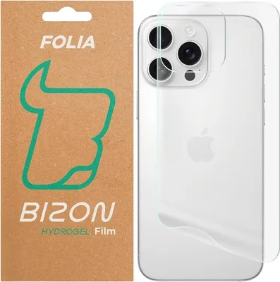 Produktbild von Hydrogel Folie für die Rückseite für iPhone 16 Pro Max, Bizon Glass Hydrogel Back, 1 Stück