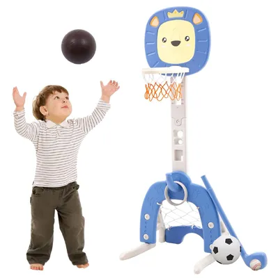 Obrázek produktu pro Nastavitelná basketbalová branka 4 v 1 pro děti