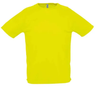 Image de SOLS - T-shirt « Sporty » pour homme à manches raglan LT2546 (XL) (jaune fluo)