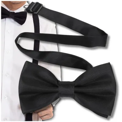 Produktbild von Schwarze verstellbare elegante klassische Fliege für Männer