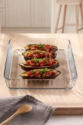 Produktbild von Famanu Glasbackform Auflaufform Servierform - Schwarz