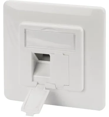 Produktbild von DIGITUS Frontplatte und Einbaurahmen für Multimedia / Keystone Module
