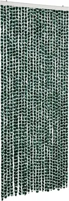 Produktbild von vidaXL Fliegenvorhang Grün und Weiß 100x200 cm Chenille