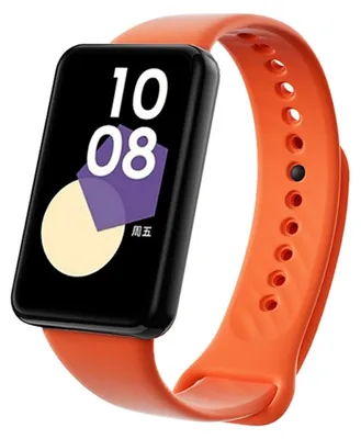Imagen del producto de Correa de repuesto para reloj Honor Band 9, de alta calidad, hecha de TPU, con hebilla negra y color naranja