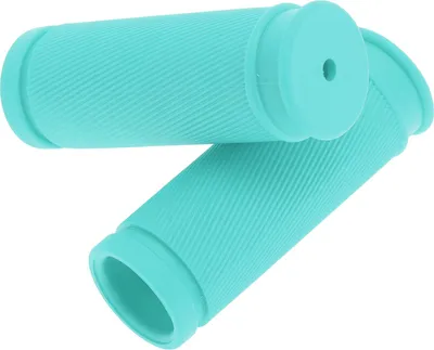 Image de 2 Poignées de vélo, Design ergonomique en caoutchouc de 85 mm pour enfants avec protection contre les chocs pour tricycle et vélo d'équilibre pour enfants, vert clair
