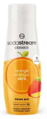 Produktbild von Sirup SodaStream Classics Orange & Mango Zero (für SodaStream Sprudelwasserbereiter), 440 ml