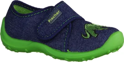 Produktbild von Fischer Markenschuh Jungen Hausschuh Boogy blau