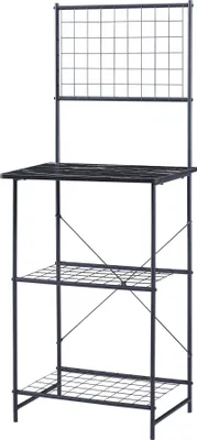 Immagine prodotto di Mensola da cucina 'Nibe' struttura in metallo 150 x 60 x 42 cm aspetto marmo