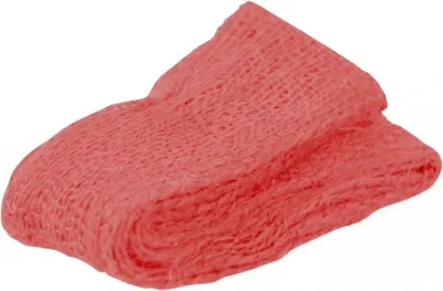 Produktbild von Juteband 3 m rot mit Banderole