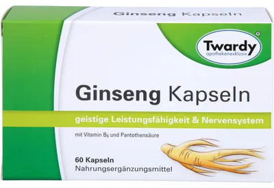 Image de Ginseng en gélules Twardy, 60 gélules