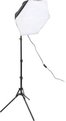 Zdjęcie produktu dla Zestaw oświetleniowy softbox, ciągły, profesjonalny, składany, sześciokątny, fotograficzny do nagrywania wideo, transmisji na żywo