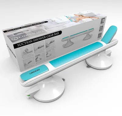 Image de Barre d'appui antidérapante pour salle de bain, avec ventouse, pour plus de sécurité