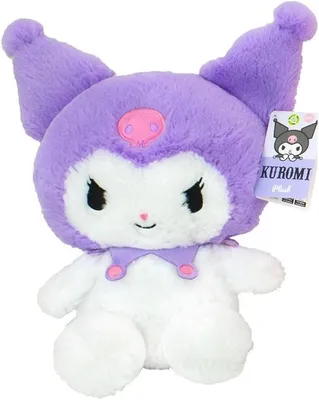 Obrázek produktu pro Sanrio Kuromi, plyšová hračka, fialová (23 cm) – Měkká anime plyšová figurka pro fanoušky a děti