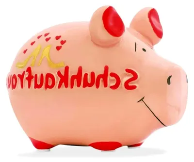 Produktbild von Spardose Schwein Schuhkaufrausch - Keramik