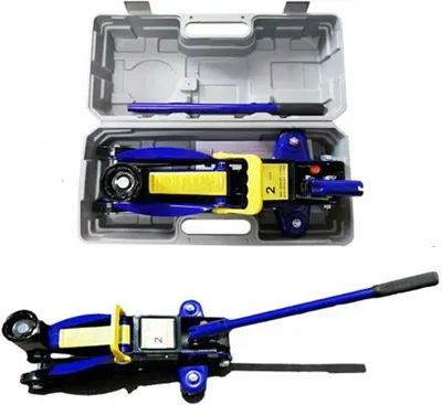 Produktbild von Famanu Autokrik hydraulisch 2.000 KG - Maximalhöhe 32 cm - Blau