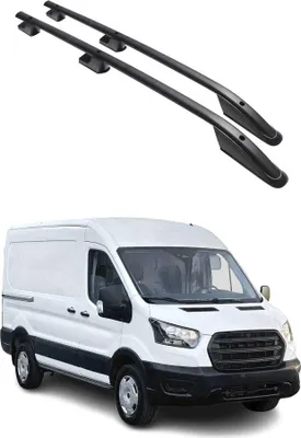 Image de Barres de toit longitudinales pour Ford Transit 2014-2025 Aluminium Noir