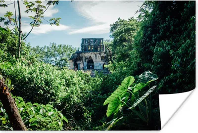 Produktbild von MuchoWow® Poster Dschungel-Ruinen in Palenque Mexiko 120x80 cm - Bilder