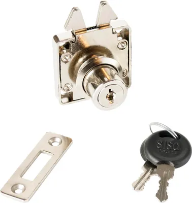 Produktbild von X-855 Hakenmöbelschloss für Jalousietüren Zylinder 19x22 mm
