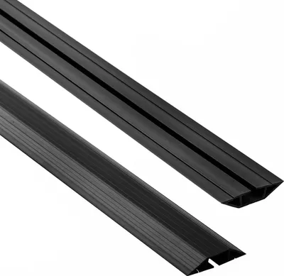Produktbild von QUEST PVC-Kabelkanäle 10x60mm, 2m trapezförmig, schwarz