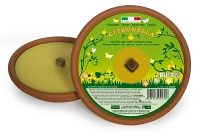 Citronella-Kokosfackel Ø 11 cm, 2,5 Std. Brenndauer, Anti-Mücken