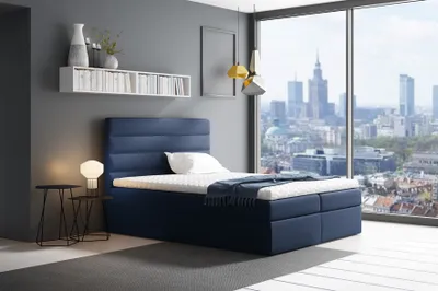 Produktbild von Boxspringbett Schlafzimmerbett LUCA 120x200cm Blau