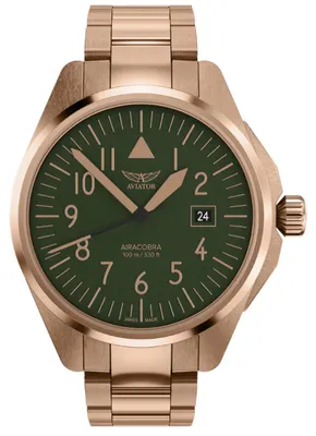 Zdjęcie produktu dla Zegarek Aviator V.1.38.2.330.5 różowe złoto