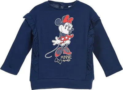 Produktbild von Mädchen-Sweatshirt Disney Minnie Mouse navy blau Sweatshirt 74