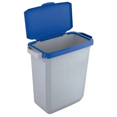 Produktbild von DURABLE Abfallbehälter DURABIN 60L + Deckel - grau/blau
