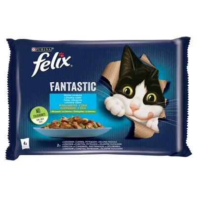 Immagine prodotto di Felix Fantastic Sapori di pesce con verdure in busta di gelatina 4x85g