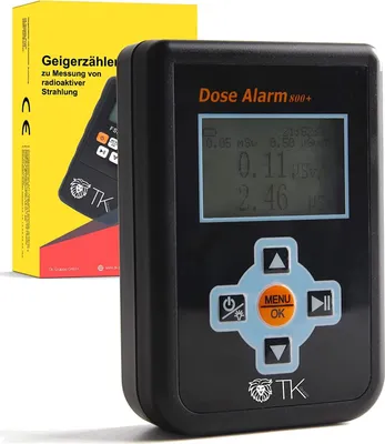 Produktbild von Elektrowerkzeug-Set Geigerzähler - Dosimeter - Strahlenmessgerät - Strahlungsmessgerät, 1-tlg., Aufbewahrungstasche / Digitales Display /