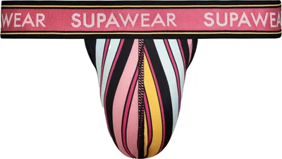Image de SUPAWEAR - Sous-vêtement String Hommes - Sprint Thong Stripes - 1x Taille L