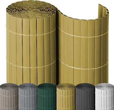 Produktbild von NOOR PVC Sichtschutzmatte SIGHT - 100 x 1000 cm - Bambus - wetterfest & zuschneidbar - Sichtschutz für Zaun, Balkon, Terrasse & Garten