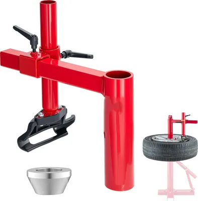 Image de Kit d'adaptateurs en forme de tête de canard pour démonte-pneus SucceBuy en acier robuste, adapté aux pneus de 16 à 21 pouces. Aide pratique au montage des roues pour une utilisation en extérieur et les réparations mobiles de différents types de véhicules.