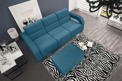 Produktbild von Schlafsofa Klappcouch 3-Sitzer Schlaffunktion + Bettkasten Couch Sofa Klappsofa
