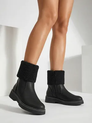 Produktbild von Luna Damenstiefeletten Schwarz Leder Elegant für den Winter, Größe 37