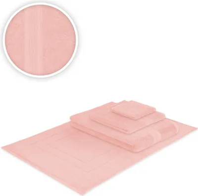 Produktbild von Handtücher Kombi Bade Set 4teilig 500 g/m² Frottee Rosa
