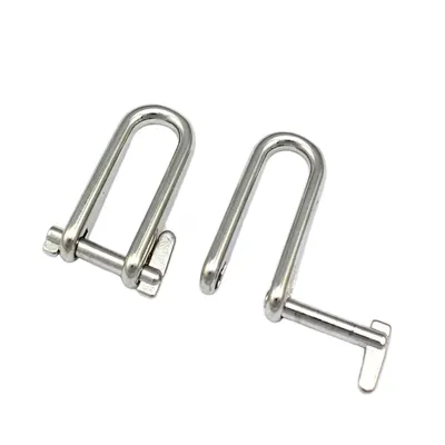 Produktbild von Schlüsselschäkel 8mm Edelstahl A4 gerade extra lang Schäkel