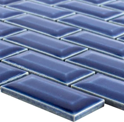 Produktbild von Keramikmosaik Fliesen Organica Metro Blau