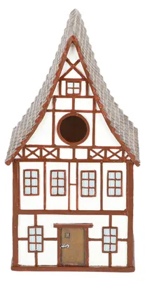 Produktbild von Esschert Design Vogelnistkasten - cremeweis - 13,5 x 13 x 24,5 cm