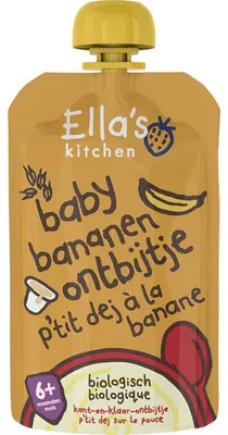 Produktbild von Ella's Kitchen  Baby Bananen Frühstück 6M+ 100g –  Babybrei, glutenfrei, vegan