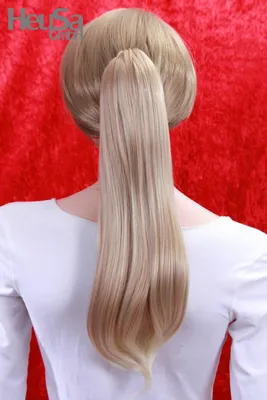 Pferdeschwanz-Extension Blond 40,6 Cm – Mit Clip, Gewellt, Kunsthaar, Für Mehr Volumen