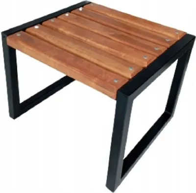 Produktbild von QLS Gartenbank Stahl Sitzbank Parkbank Garten Bank Gartenmöbel Holz Box PARMA 9535