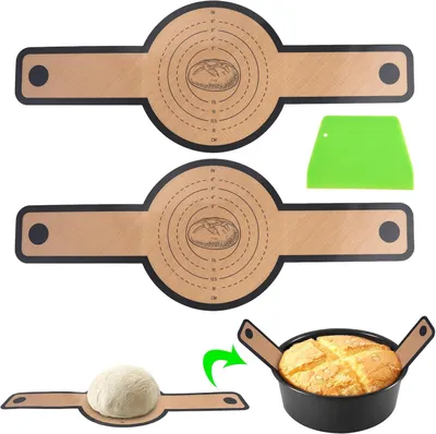 Immagine prodotto di Tappetino in silicone per teglie da forno - Set da 2 - Tappetino riutilizzabile per pane