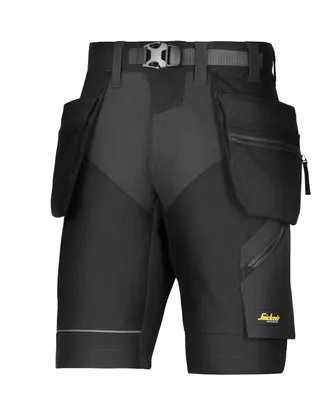 Produktbild von Snickers FlexiWork Arbeitsshorts m. Holstertaschen Schwarz-58