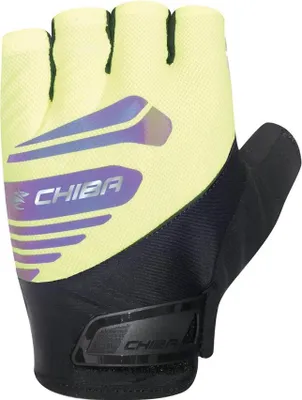 Produktbild von CHIBA Air Plus Reflex - Radhandschuhe XS neongelb mit Gelpolster & Reflex.